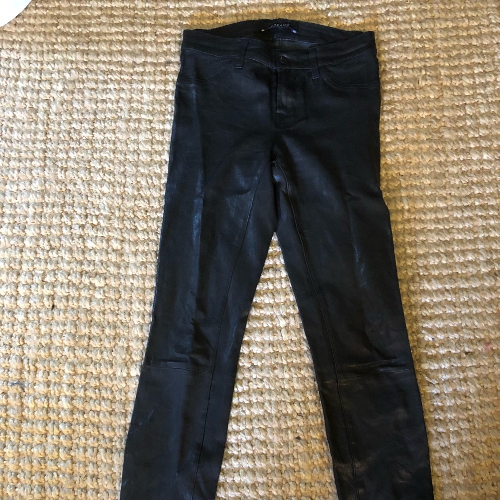 J brand leather pants